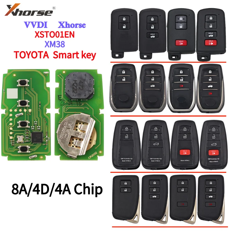Xhorse VVDI XM38 смарт-ключ XSTO01EN Бесконтактный дистанционный ключ 8A 4D 4A чип для Toyota Lexus обновленная версия поддержка 312 314 315 434
Xhorse VVDI XM38 смарт-ключ XSTO01EN Бесконтактный дистанционный ключ 8A 4D 4A чип для Toyota Lexus обновленная версия поддержка 312 314 315 434