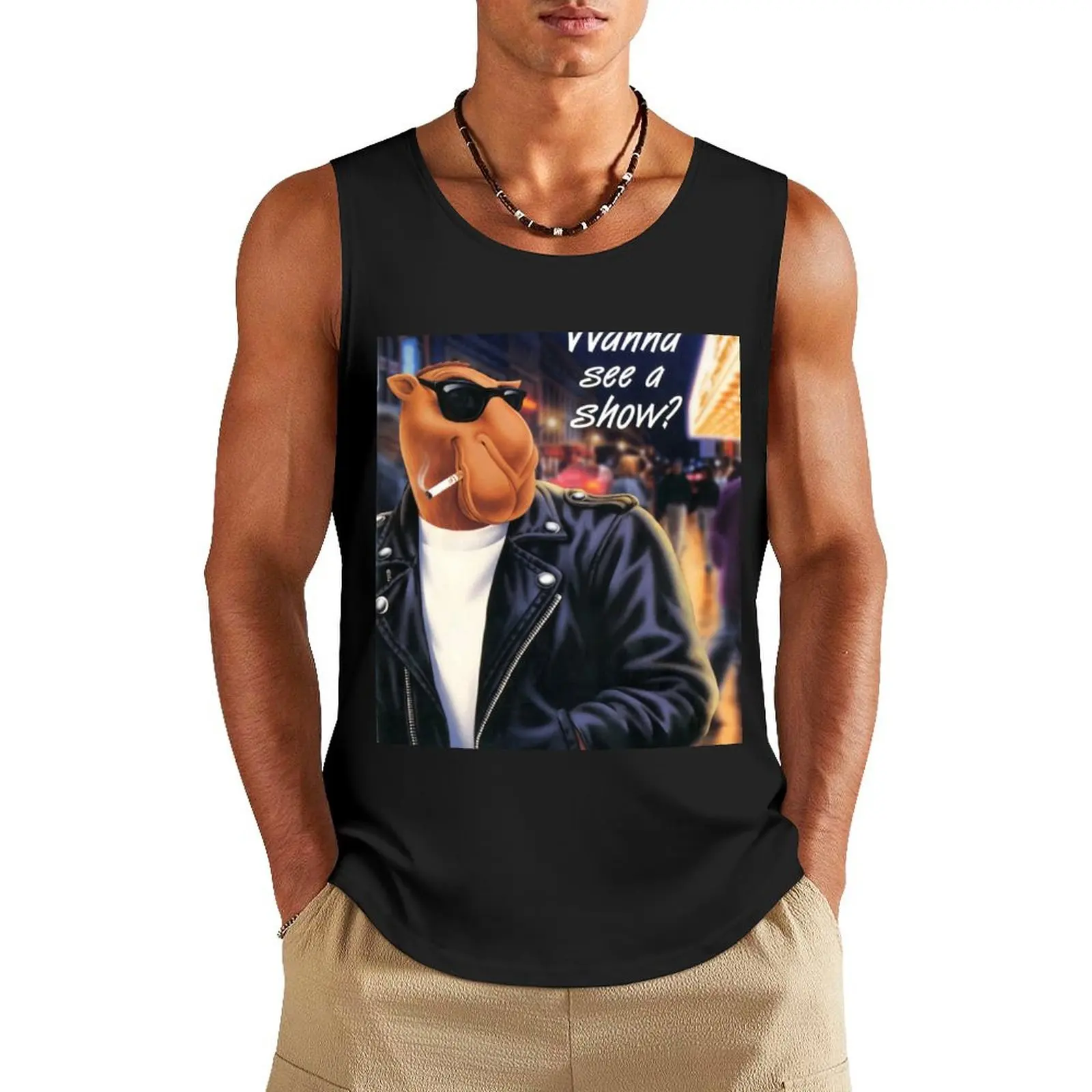 Vintage Joe Camel Wanna See A Show Ad Tank Top Man clothes for gym gym clothes man fitness
Vintage Joe Camel Wanna See A Show Ad Tank Top Man clothes for gym gym clothes man fitness