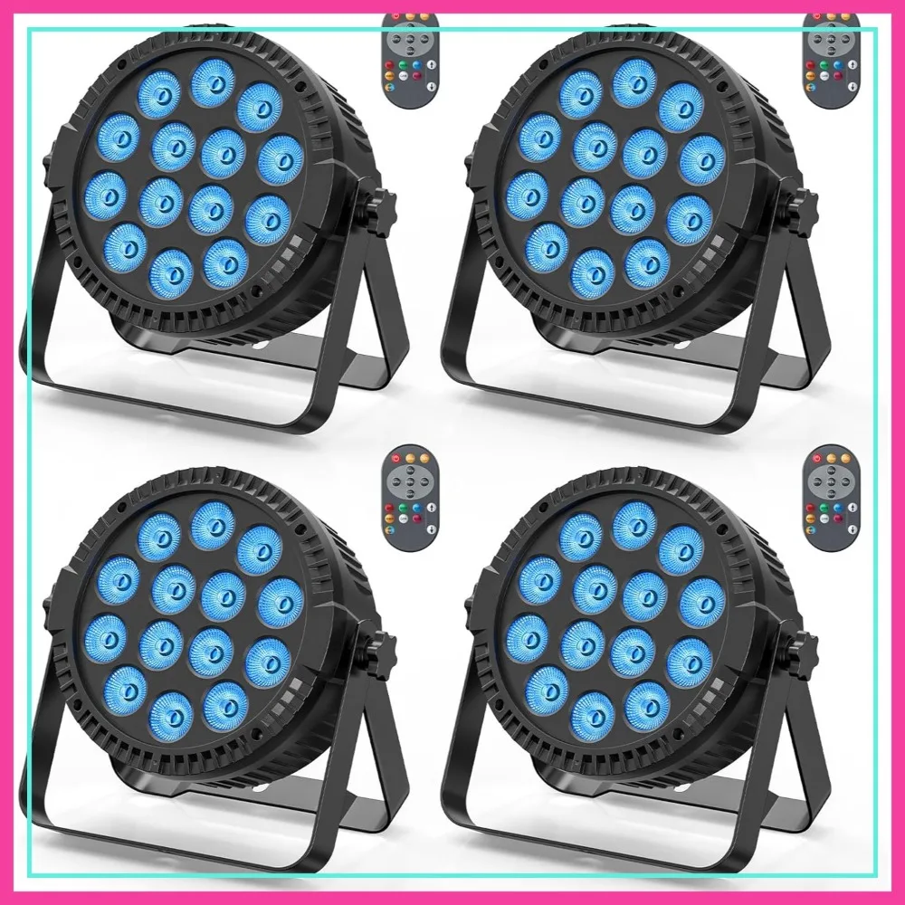 RGBW 4-in-1 80W LED Par Lights, DMX Sound Activated, 0-100% Dimmer, 4-Pack Stage Uplighting for Events
RGBW 4-in-1 80W LED Par Lights, DMX Sound Activated, 0-100% Dimmer, 4-Pack Stage Uplighting for Events