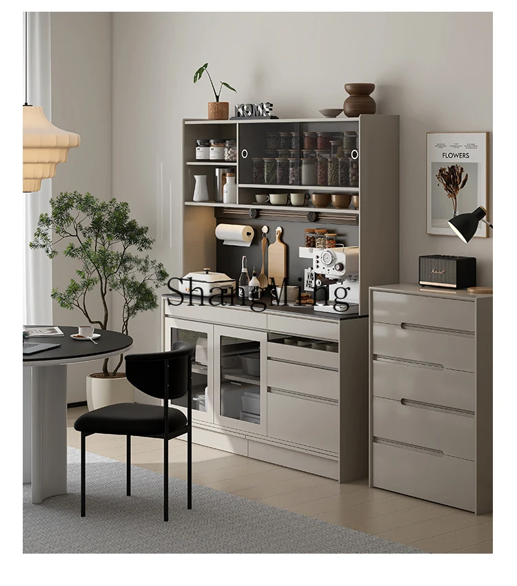 HJ minimalist floor-to-ceiling dining side cabinet solid wood rock slab multi-functional top high cabinet tea storage storage
HJ minimalist floor-to-ceiling dining side cabinet solid wood rock slab multi-functional top high cabinet tea storage storage