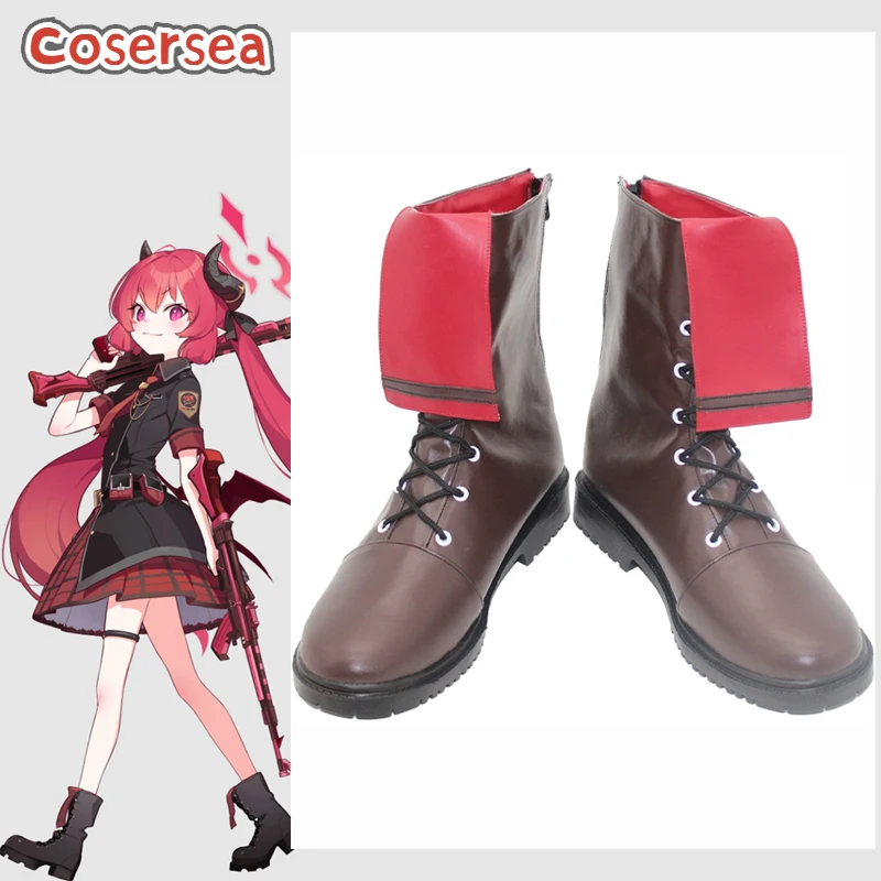 Cosersea Akashi Junko Обувь для косплея Game Blue Archive Akashi Junko Хэллоуин Ролевая игра Коричневые ботинки из искусственной кожи на высоком каблуке для косплея
Cosersea Akashi Junko Обувь для косплея Game Blue Archive Akashi Junko Хэллоуин Ролевая игра Коричневые ботинки из искусственной кожи на высоком каблуке для косплея