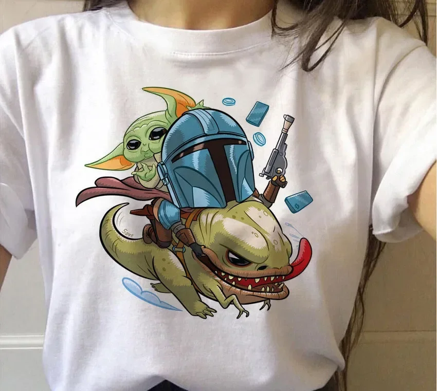 Kawaii Funny Marvel The Mandalorian T-Shirts Women Cartoon Yoda Ladies T Shirt Star Wars Graphic Girl Tee Harajuku Female Tshirt
Kawaii Funny Marvel The Mandalorian T-Shirts Women Cartoon Yoda Ladies T Shirt Star Wars Graphic Girl Tee Harajuku Female Tshirt