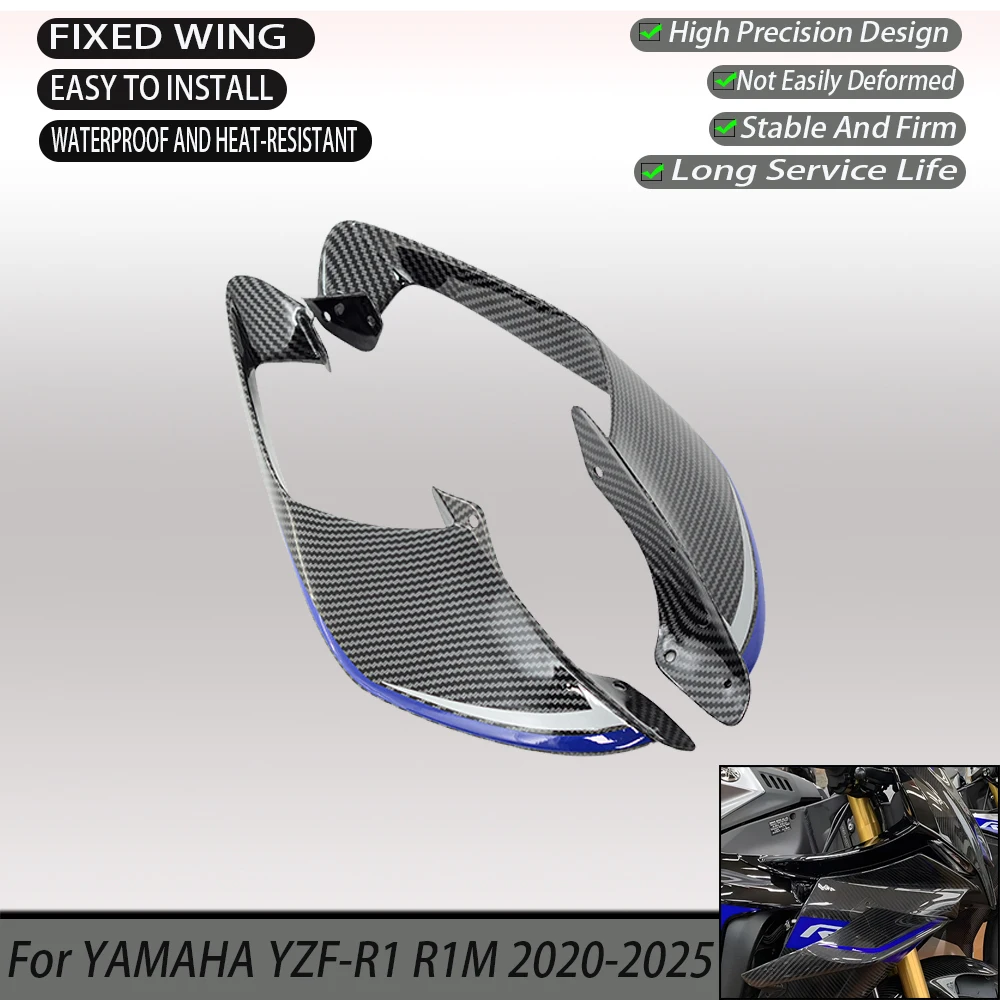 Aerodynamic Spoiler Fixed Wing Suitable For Yamaha YZF-R1 R1M 2020-2025 Motorcycle Side Wing Cover ABS Accessories
Aerodynamic Spoiler Fixed Wing Suitable For Yamaha YZF-R1 R1M 2020-2025 Motorcycle Side Wing Cover ABS Accessories