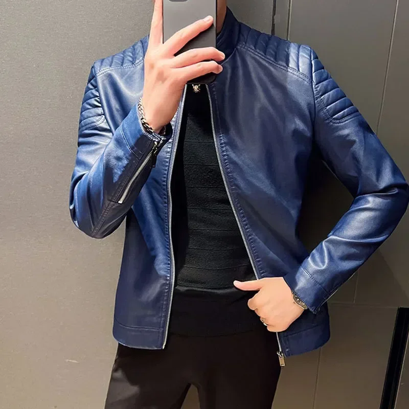 lim Fit PU Jacket Male Anti-wind Motorcycle Jackets Men Biker Coat Mens Fashion Leather Jacket Autumn Trend Motorcycle Jacket S
lim Fit PU Jacket Male Anti-wind Motorcycle Jackets Men Biker Coat Mens Fashion Leather Jacket Autumn Trend Motorcycle Jacket S