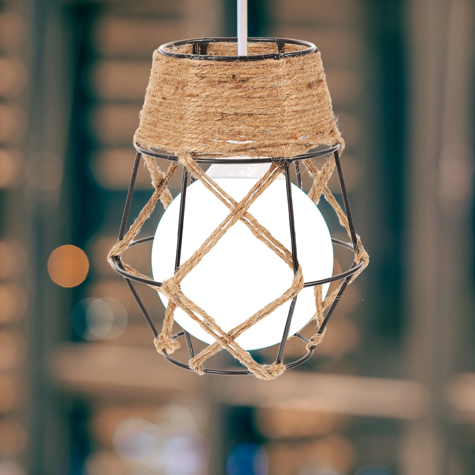 Retro Lampshade Woven Structure Anti Crack Deform Break Simple Color Design Rustic Style Bedroom Living Room Restaurant Hotel
Retro Lampshade Woven Structure Anti Crack Deform Break Simple Color Design Rustic Style Bedroom Living Room Restaurant Hotel