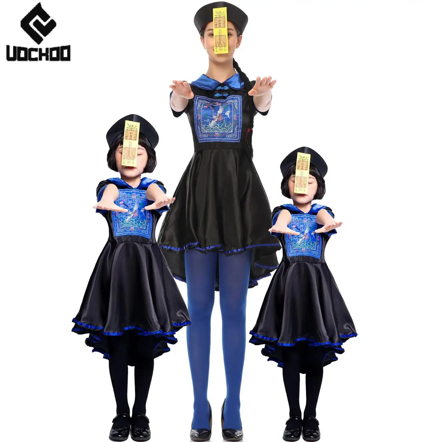 Chinese Zombies Gown Halloween Cosplay Costume Carnival Qing Dynasty Zombies Outfit Vintage Vampire Robe Family Look Wear
Chinese Zombies Gown Halloween Cosplay Costume Carnival Qing Dynasty Zombies Outfit Vintage Vampire Robe Family Look Wear