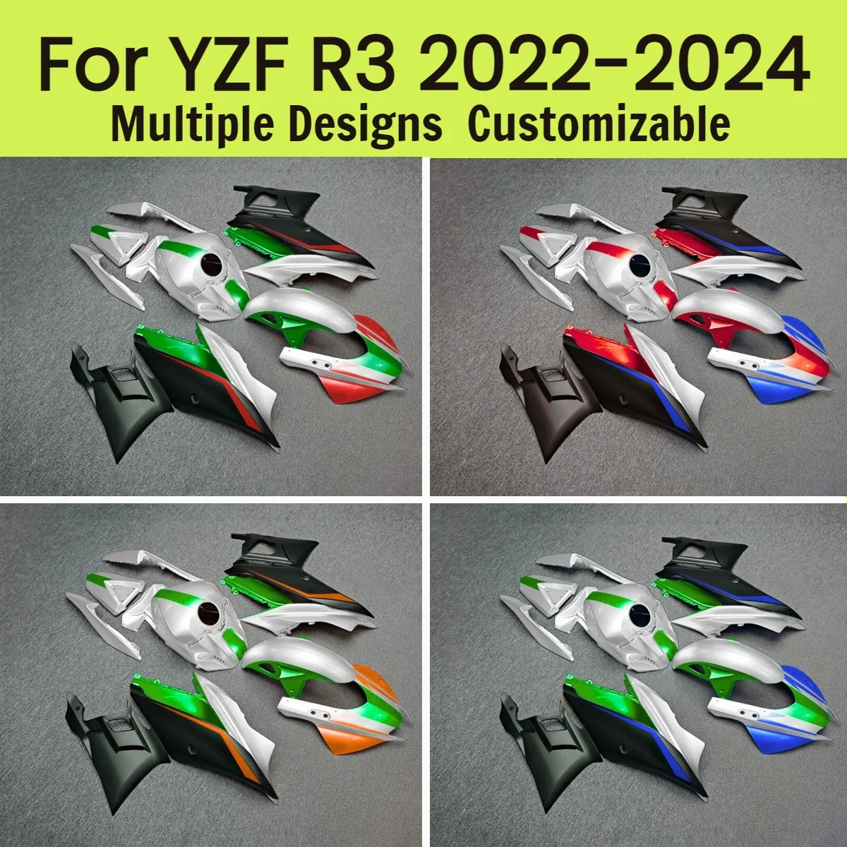 YZFR3 R25 2019-2024 Moto Parts Fairing Kit for YAMAHA YZFR25 R3 19-24 Motorcycle Complete Bodywork Covers Fairings
YZFR3 R25 2019-2024 Moto Parts Fairing Kit for YAMAHA YZFR25 R3 19-24 Motorcycle Complete Bodywork Covers Fairings