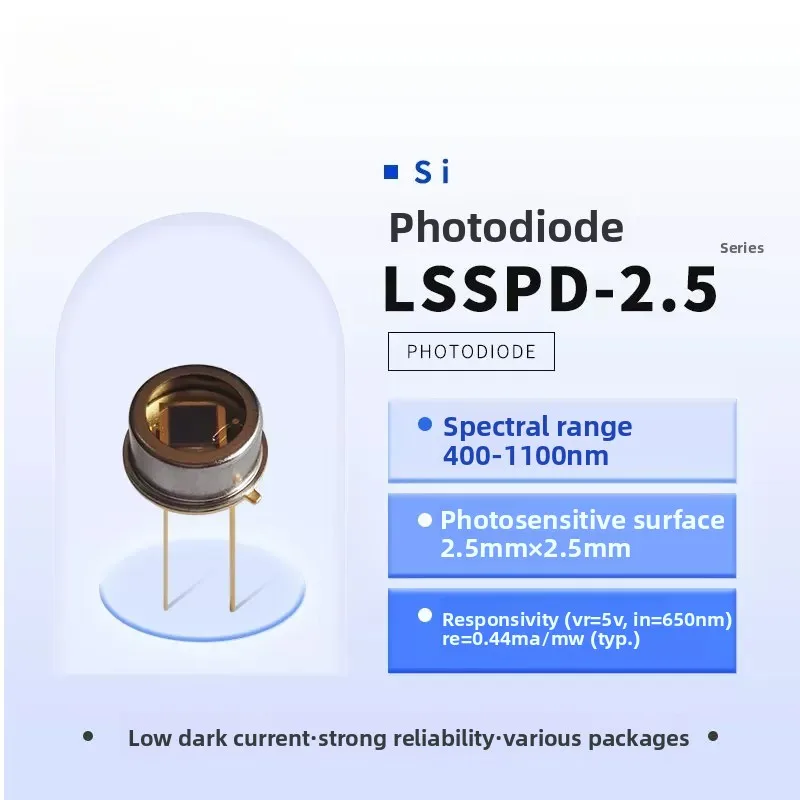 LSSPD-2.5 400-1100nm Silicon PIN Photodetector – 2.5mm Active Area
LSSPD-2.5 400-1100nm Silicon PIN Photodetector – 2.5mm Active Area