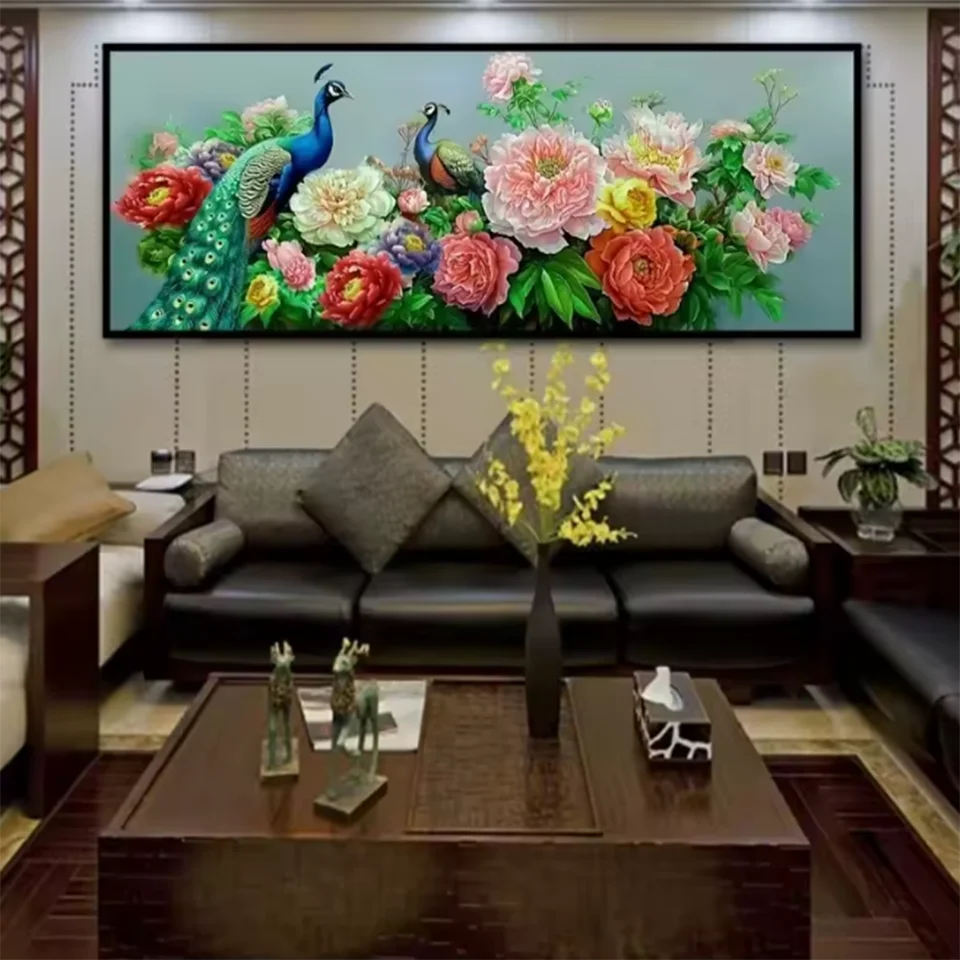Large Size DIY Diamond Painting Peony Flowers Bloom Rich Peacocks Mosaic Full Square Round Diamond Art Embroidery Living Room
Large Size DIY Diamond Painting Peony Flowers Bloom Rich Peacocks Mosaic Full Square Round Diamond Art Embroidery Living Room
