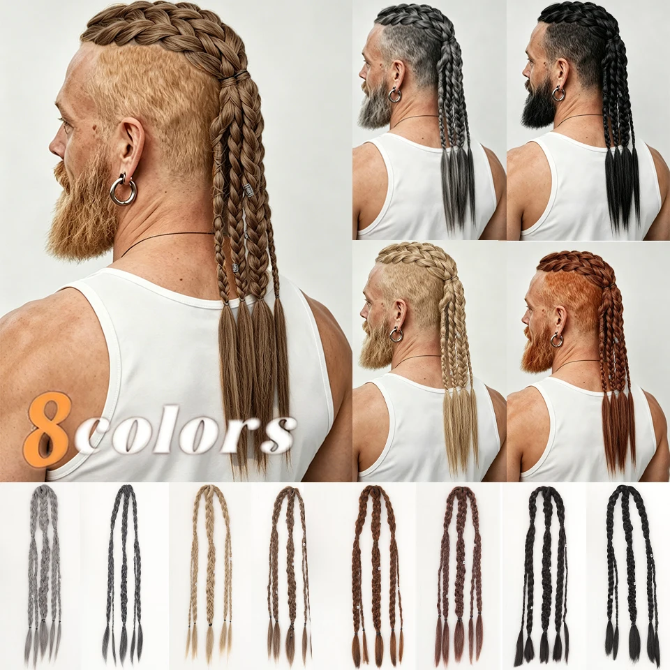 Long Braided Ponytail Extension Synthetic Twist Box Braids Pony Tail Hairpieces with Hair Ring Elastic Tie for Men Daily Party
Long Braided Ponytail Extension Synthetic Twist Box Braids Pony Tail Hairpieces with Hair Ring Elastic Tie for Men Daily Party