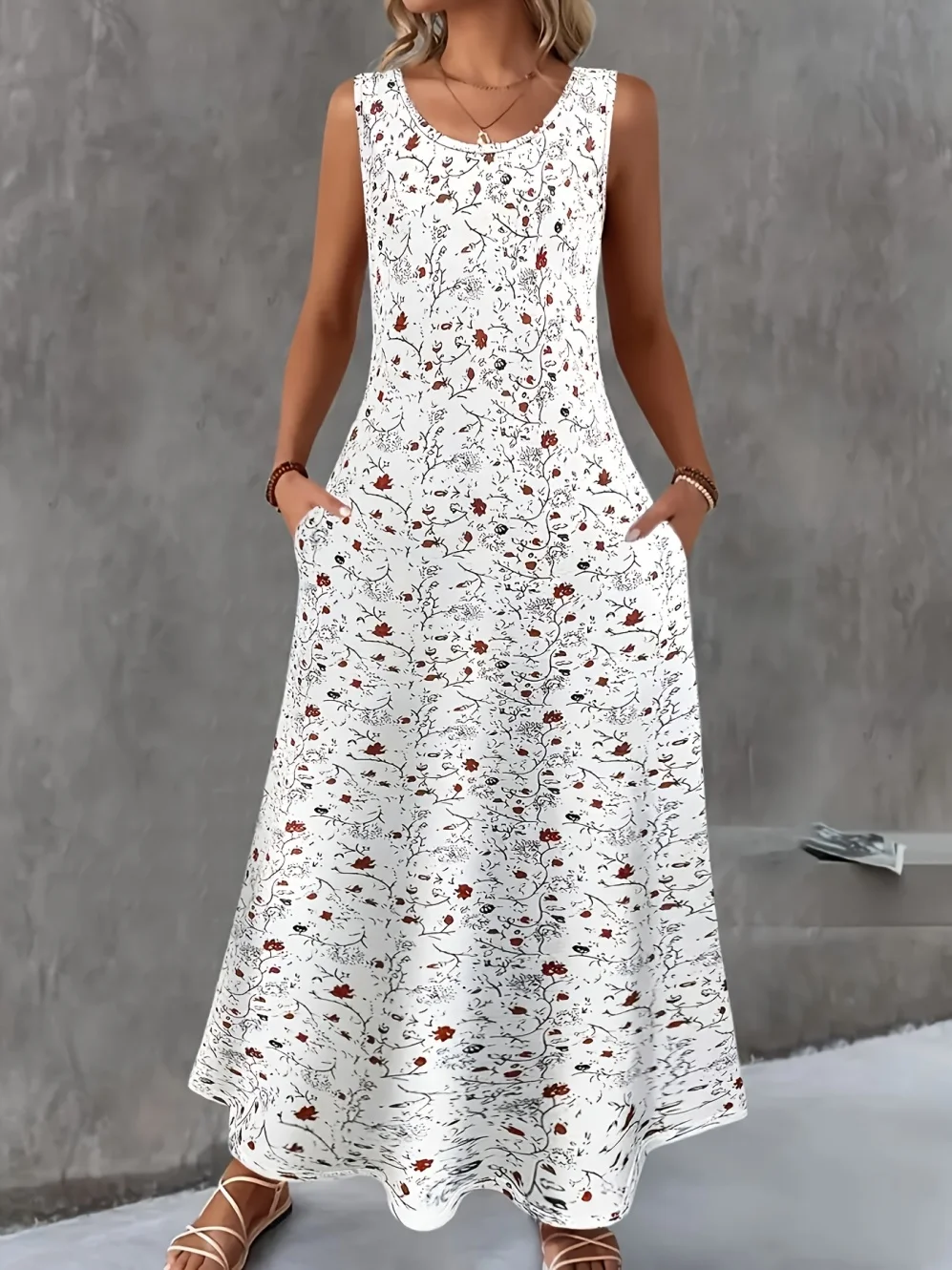 Women' S Dresses Fashion Floral Pattern Western Womens Vacation Round Neck Long Dress Summer Comfortable Travel Woman Clothing
Women' S Dresses Fashion Floral Pattern Western Womens Vacation Round Neck Long Dress Summer Comfortable Travel Woman Clothing