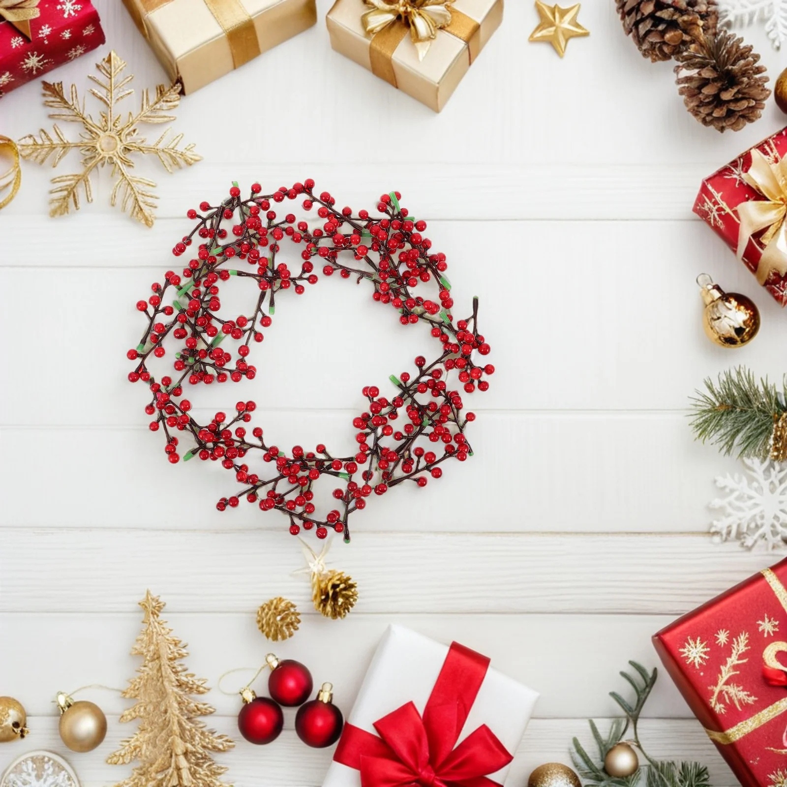 50Pcs Small Red Berry Stems Compact Size for Easy Incorporation Into Holiday Decor DIY Creative Projects Artificial Red Berries
50Pcs Small Red Berry Stems Compact Size for Easy Incorporation Into Holiday Decor DIY Creative Projects Artificial Red Berries