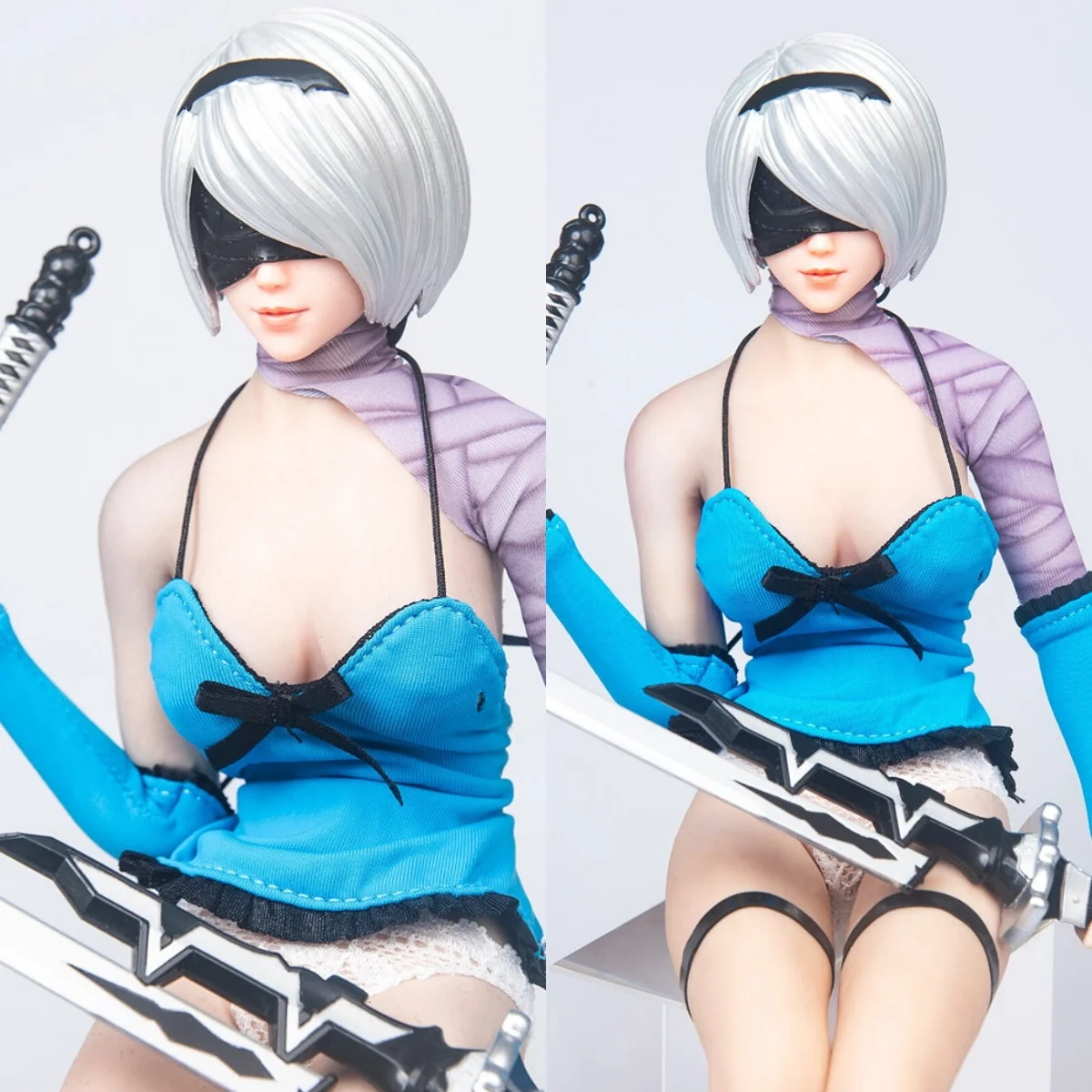 TYM152 1/6 Scale Cosplay NieR: Automata YoRHa 2B Sister Head Carving Clothes Weapon Set Fit 12" White Skin Action Figure Body
TYM152 1/6 Scale Cosplay NieR: Automata YoRHa 2B Sister Head Carving Clothes Weapon Set Fit 12" White Skin Action Figure Body
