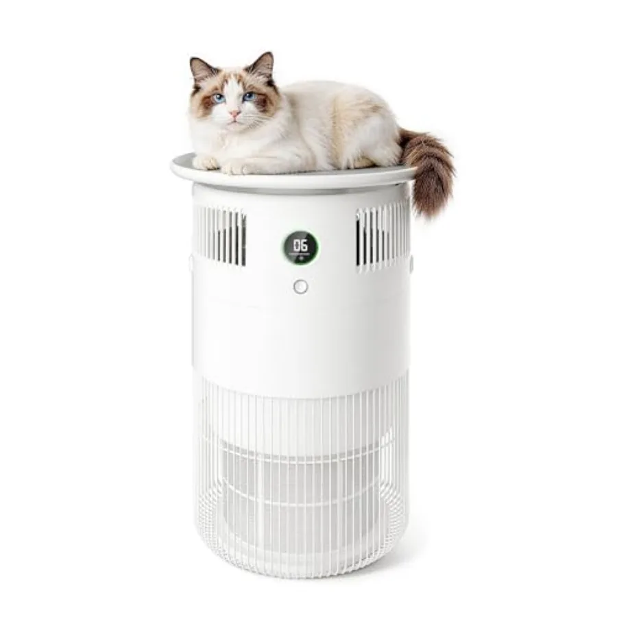 Home air purifier for pets with washable filters, white, covers up to 1290 sq. ft, removes pet hair, dander, odor, allergens, u
Home air purifier for pets with washable filters, white, covers up to 1290 sq. ft, removes pet hair, dander, odor, allergens, u