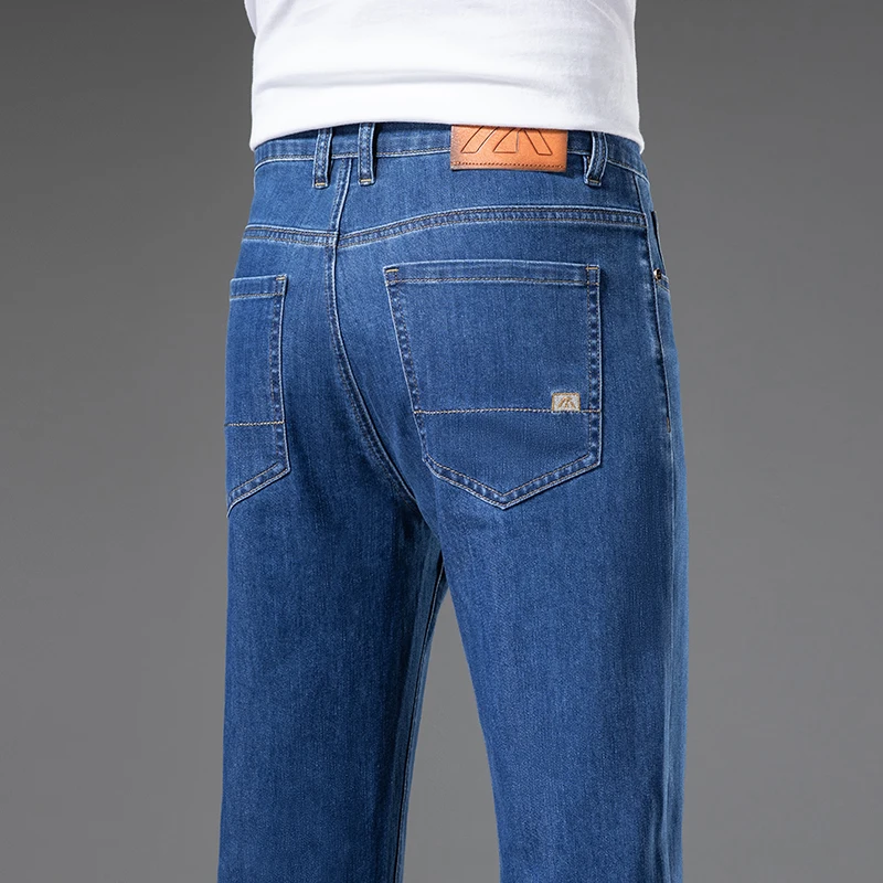 Classic Style Summer Men's Light Blue Stretch Thin Jeans 2025 New Fashion Casual Cotton High-quality Denim Trousers Male Brand
Classic Style Summer Men's Light Blue Stretch Thin Jeans 2025 New Fashion Casual Cotton High-quality Denim Trousers Male Brand