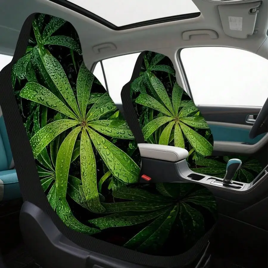 2-Piece Emerald Green Plant Pattern Car Front Seat Covers For Sedans SUVs Trucks
2-Piece Emerald Green Plant Pattern Car Front Seat Covers For Sedans SUVs Trucks
