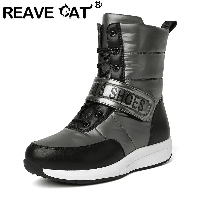 REAVE CAT Leisure Women Snow Boots Round Toe Lace Up Hook&Loop Waterproof Mixed Color Ankle Booties 43 44
REAVE CAT Leisure Women Snow Boots Round Toe Lace Up Hook&Loop Waterproof Mixed Color Ankle Booties 43 44
