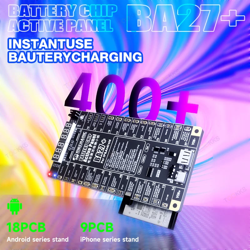 MECHANIC BA27+ Battery Active Panel Detection of Current Voltage for iPhone and 400+ Android Models Fast Charge Activation Tool
MECHANIC BA27+ Battery Active Panel Detection of Current Voltage for iPhone and 400+ Android Models Fast Charge Activation Tool
