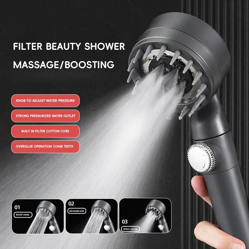 Daispray pressurized hand-held shower head silicone hand-held shower head set pressure-regulated water-stop shower head
Daispray pressurized hand-held shower head silicone hand-held shower head set pressure-regulated water-stop shower head