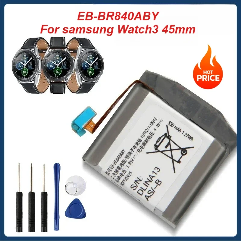 1.27Wh 330Mah Replacement Battery for Samsung Watch 3 SM-R840 SM-R845F Watch3 Version EB-BR840ABY Rechargeable Battery
1.27Wh 330Mah Replacement Battery for Samsung Watch 3 SM-R840 SM-R845F Watch3 Version EB-BR840ABY Rechargeable Battery