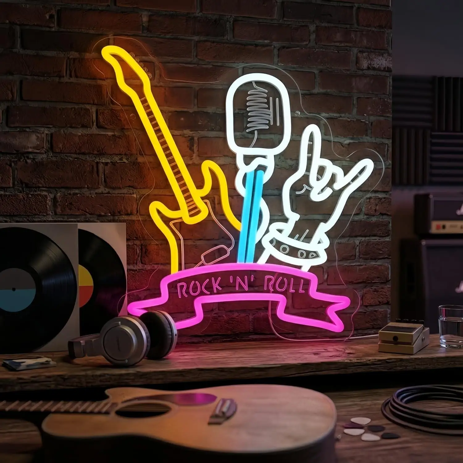 Rock N Roll Neon Sign Dimmable USB LED Light for Music Studio Bedroom Bar Wall Decor Rock Music Lover Art Sign
Rock N Roll Neon Sign Dimmable USB LED Light for Music Studio Bedroom Bar Wall Decor Rock Music Lover Art Sign