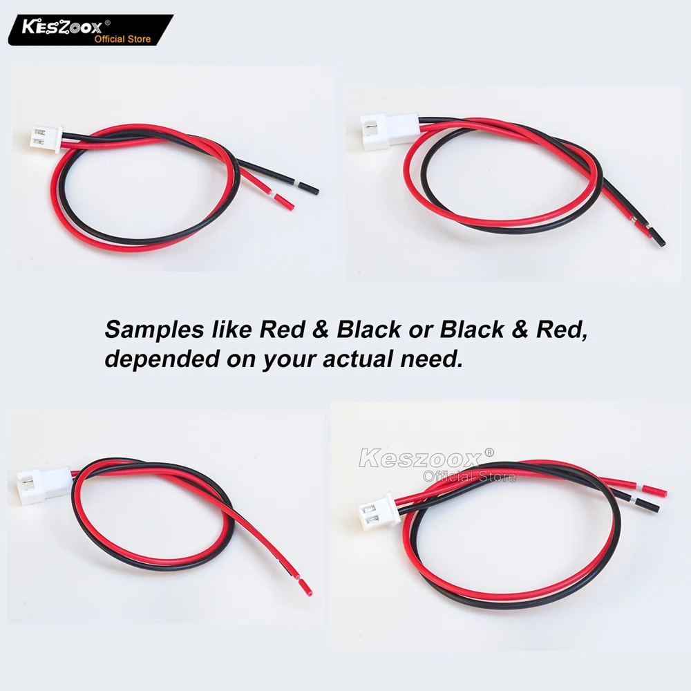 Keszoox JST XH2.5mm 2 Pin XHP-02 Wire, 22AWG, Male & Female Connector Kit with Pin Headers / Wire Adapter 
Keszoox JST XH2.5mm 2 Pin XHP-02 Wire, 22AWG, Male & Female Connector Kit with Pin Headers / Wire Adapter