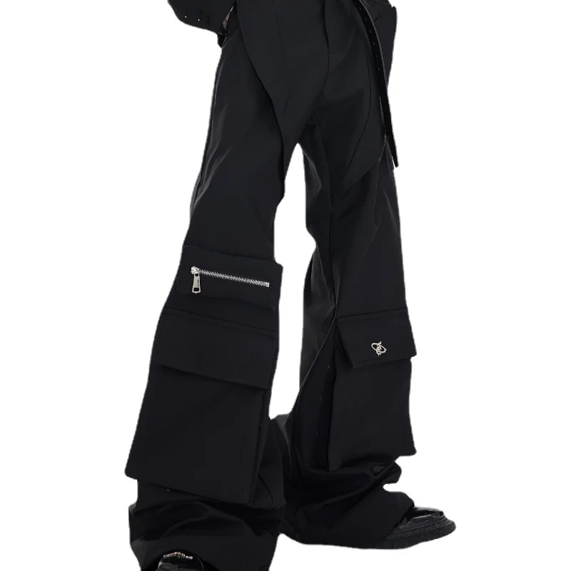 Techwear Style Avant-Garde Y2K Small Large Pocket Bell-Bottom High Waist Casual Pants Design Pants Men's and Women's Pants
Techwear Style Avant-Garde Y2K Small Large Pocket Bell-Bottom High Waist Casual Pants Design Pants Men's and Women's Pants