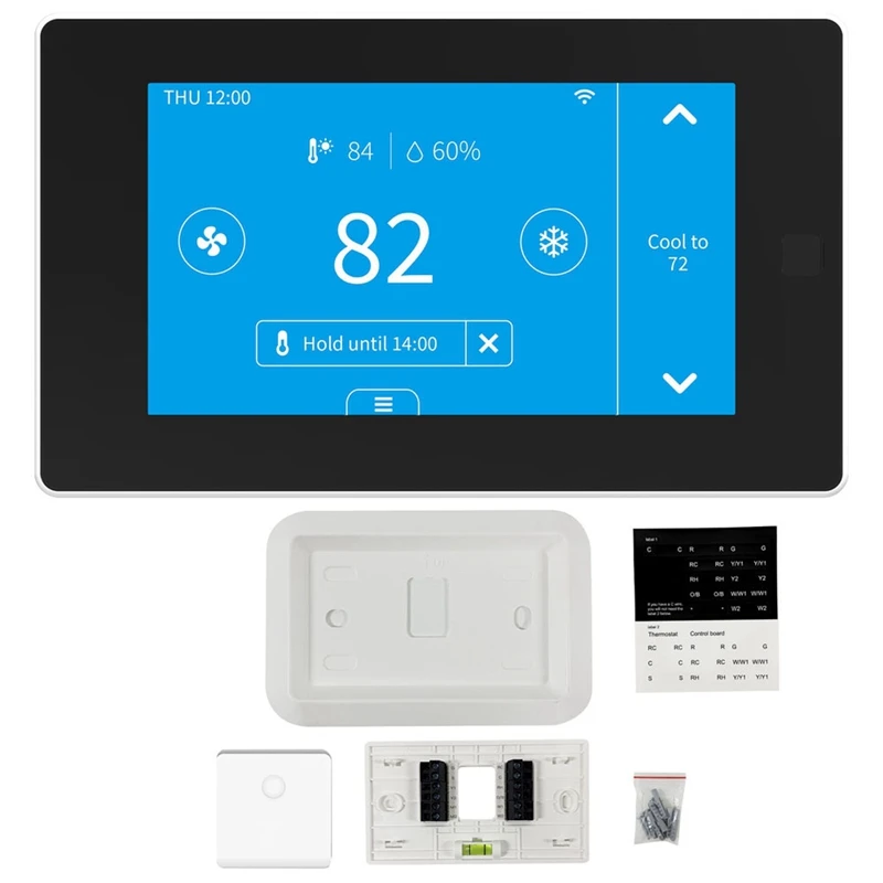 1 SET 24V Wifi Thermostat Kit 24V Wifi Thermostat Without Sensor With Alexa Google Assistant
1 SET 24V Wifi Thermostat Kit 24V Wifi Thermostat Without Sensor With Alexa Google Assistant
