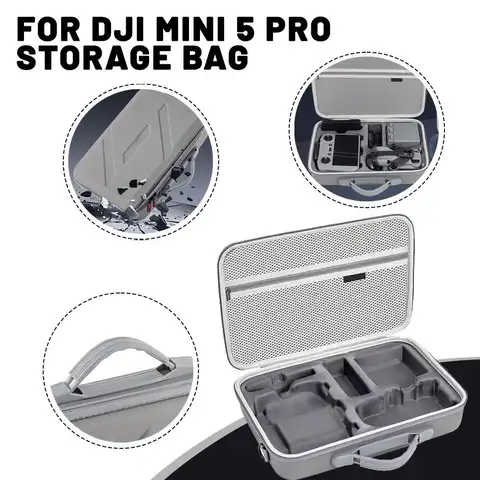 DJI Mini 5 Pro için Saklama Çantası Taşınabilir Seyahat Kutusu El Çantası DJI Mini 5 Pro RC 2 Sert Taşıma Çantası Drone Aksesuarları ﻿
