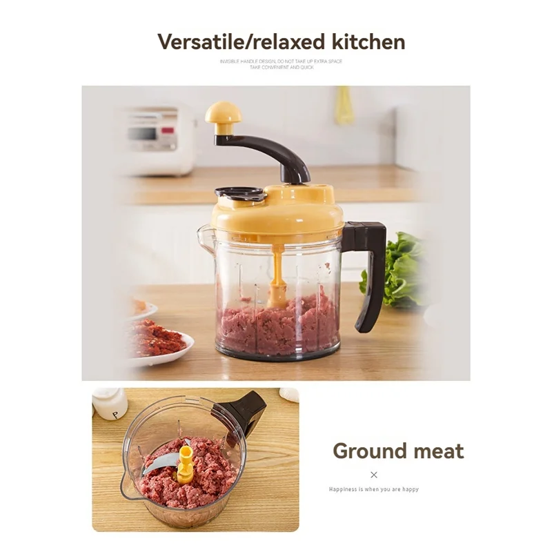 AD-Blender Food Processor Kitchen Manual Powerful Blender Meat Grinder Chopper Vegetable Cutter
AD-Blender Food Processor Kitchen Manual Powerful Blender Meat Grinder Chopper Vegetable Cutter