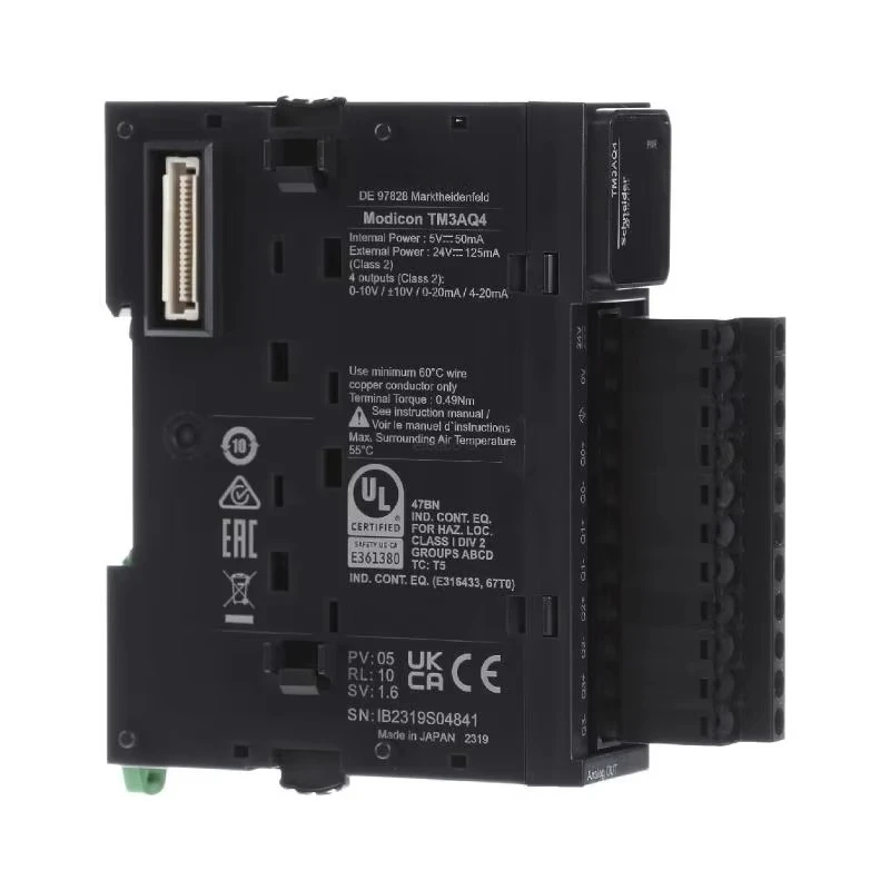 New Electric Modicon TM3 TM3AQ4 Analog Output Expansion Module PLC Controller