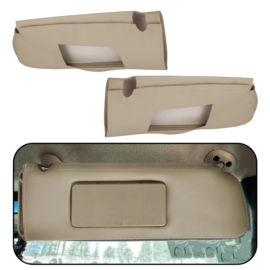 Солнцезащитный козырек для Chevrolet Tahoe Suburban 1500 GMC Yukon 1995 1996 1997 1998 1999, бежевая кожа из микрофибры, 1 пара
Солнцезащитный козырек для Chevrolet Tahoe Suburban 1500 GMC Yukon 1995 1996 1997 1998 1999, бежевая кожа из микрофибры, 1 пара