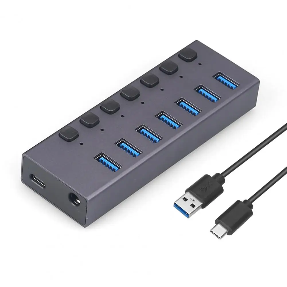 Usb 3.0 Hub with Switches High-speed Usb 3.0 Hub Efficient 7-port Usb 3.0 Hub with On/off Switches Led Indicator Ideal for Pc
Usb 3.0 Hub with Switches High-speed Usb 3.0 Hub Efficient 7-port Usb 3.0 Hub with On/off Switches Led Indicator Ideal for Pc