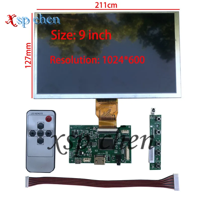 9-дюймовый экран 1024*600, ЖК-монитор, плата аудиодрайвера HDMI VGA 2AV, Совместимость с Lattepanda, Raspberry Pi Banana Pi
9-дюймовый экран 1024*600, ЖК-монитор, плата аудиодрайвера HDMI VGA 2AV, Совместимость с Lattepanda, Raspberry Pi Banana Pi