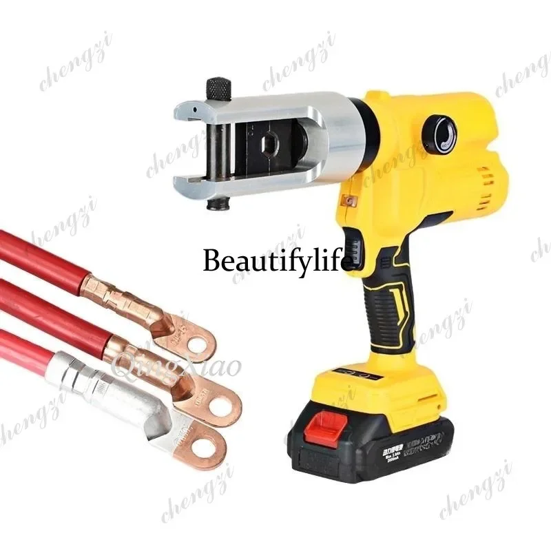 HR Cordless Lithium Battery Hydraulic Crimping Tool Adjustable Pressure Small Portable For Copper Aluminum Terminal Electric
HR Cordless Lithium Battery Hydraulic Crimping Tool Adjustable Pressure Small Portable For Copper Aluminum Terminal Electric