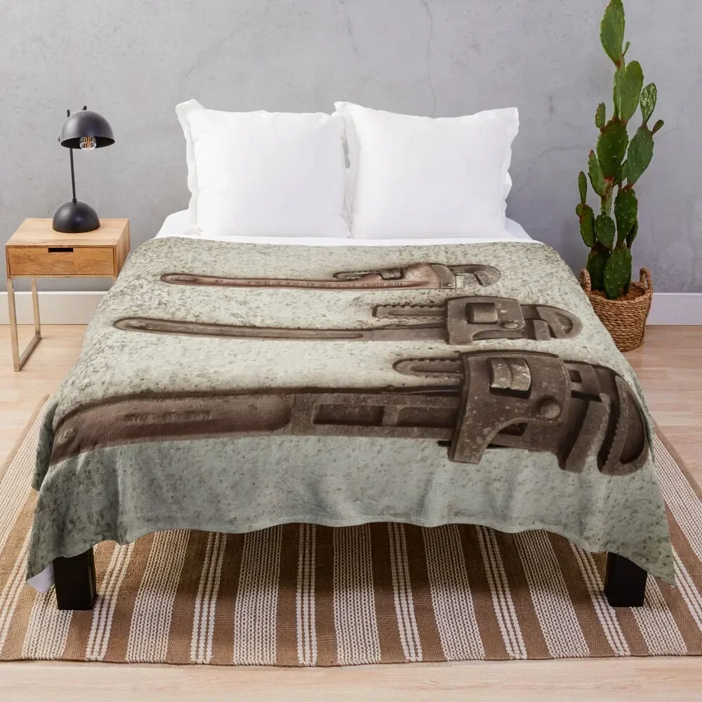 Pipe Wrench Trio Throw Blanket Soft Breathable Blanket for Night Sleeping
Pipe Wrench Trio Throw Blanket Soft Breathable Blanket for Night Sleeping