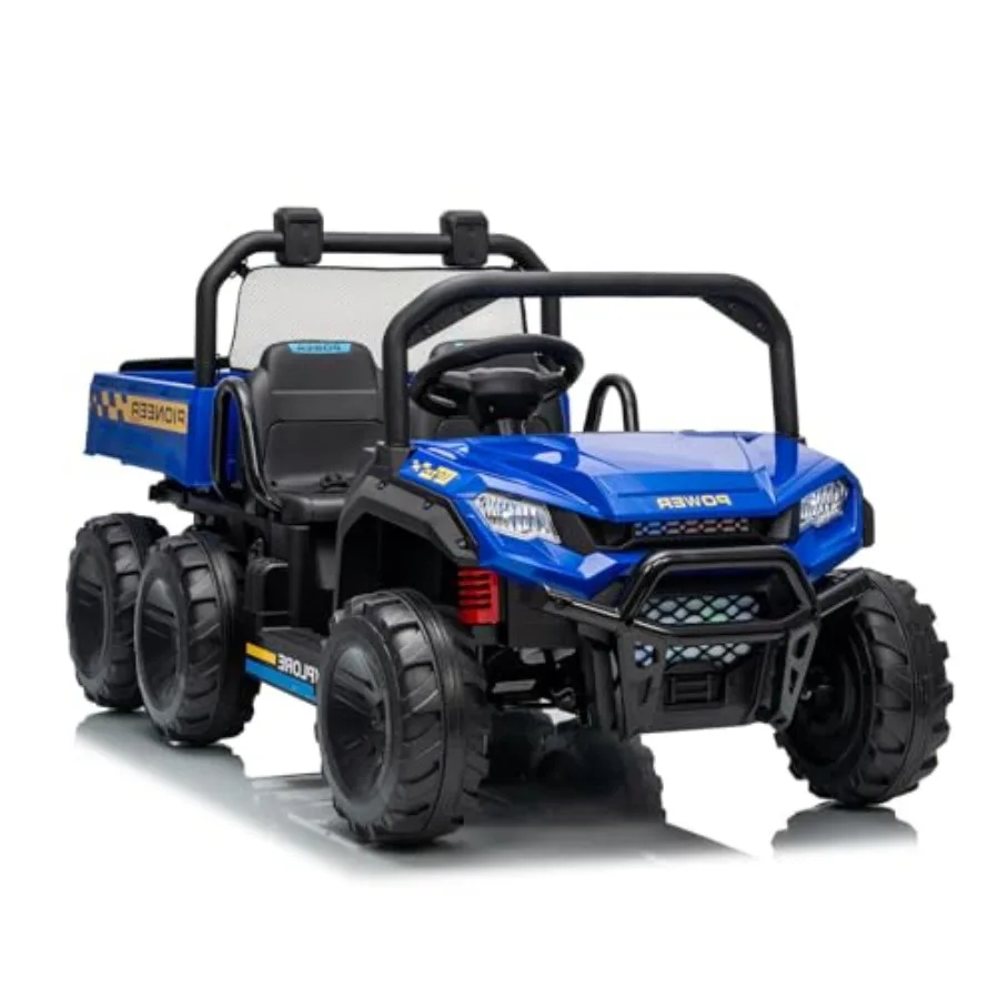 Outdoor 24V electric ride-on dump truck for kids: 4WD off-road UTV, 2-seater with remote control, durable plastic body, red col
Outdoor 24V electric ride-on dump truck for kids: 4WD off-road UTV, 2-seater with remote control, durable plastic body, red col
