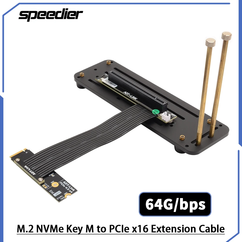 Riser PCIe 4.0 x16 Graphics Card Extension Cable To M.2 NVMe Key-M SSD Motherboard Riser Extender With Vertical Base/Kit
Riser PCIe 4.0 x16 Graphics Card Extension Cable To M.2 NVMe Key-M SSD Motherboard Riser Extender With Vertical Base/Kit