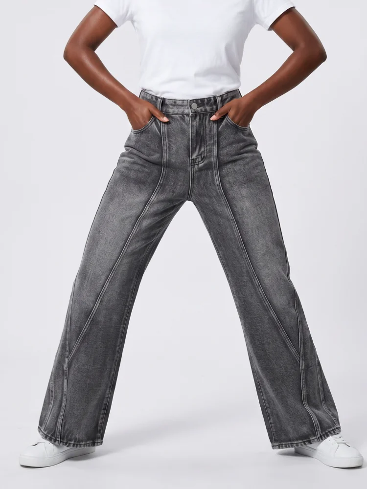 2026 Summer Y2K Style Patchwork Vintage Grey Baggy Women's Jeans Pants For Woman Clothing Straight Casual Cotton Long Trousers
2026 Summer Y2K Style Patchwork Vintage Grey Baggy Women's Jeans Pants For Woman Clothing Straight Casual Cotton Long Trousers