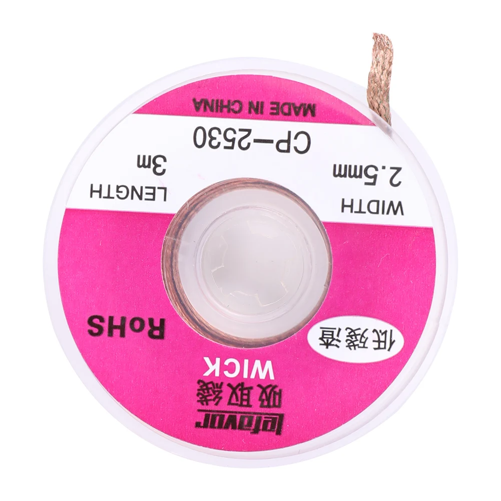 Desoldering Wick Welding Solder Remover Wick Wire Lead Cord Flux Repair Tool for Household Welding Accessories
Desoldering Wick Welding Solder Remover Wick Wire Lead Cord Flux Repair Tool for Household Welding Accessories