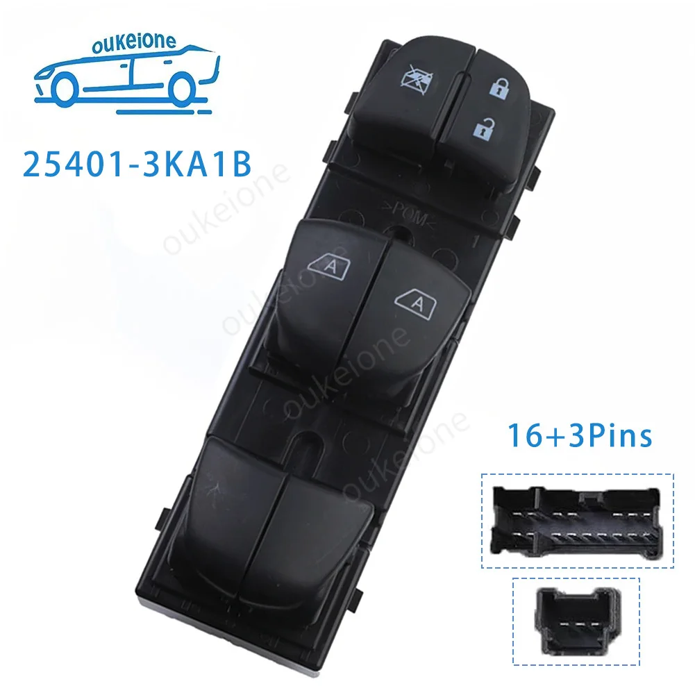 25401-3KA1B Front Left Driver Side Window Master Power Window Control Switch Button for Nissan 25401-3KA1B Car Accessories
25401-3KA1B Front Left Driver Side Window Master Power Window Control Switch Button for Nissan 25401-3KA1B Car Accessories