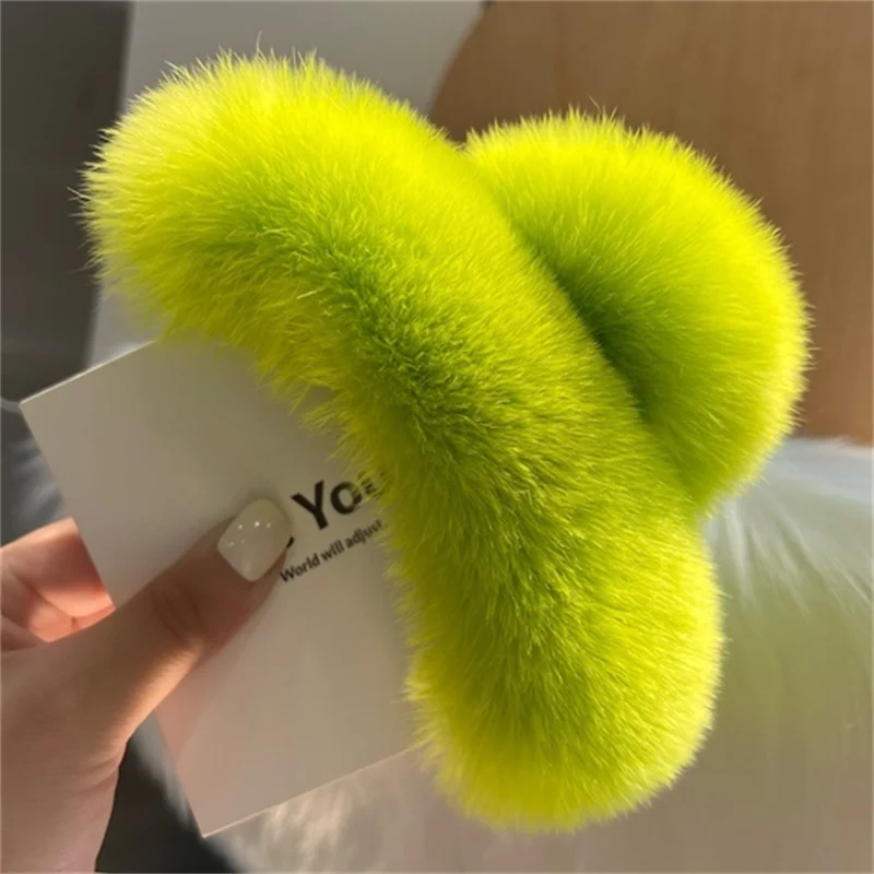 New Colorful Rex Rabbit Fur Hair Claw Hairpin Hair Clip Shark Clamp Hairpin Barrette Korean Hair Headwear Accessories for Women
New Colorful Rex Rabbit Fur Hair Claw Hairpin Hair Clip Shark Clamp Hairpin Barrette Korean Hair Headwear Accessories for Women