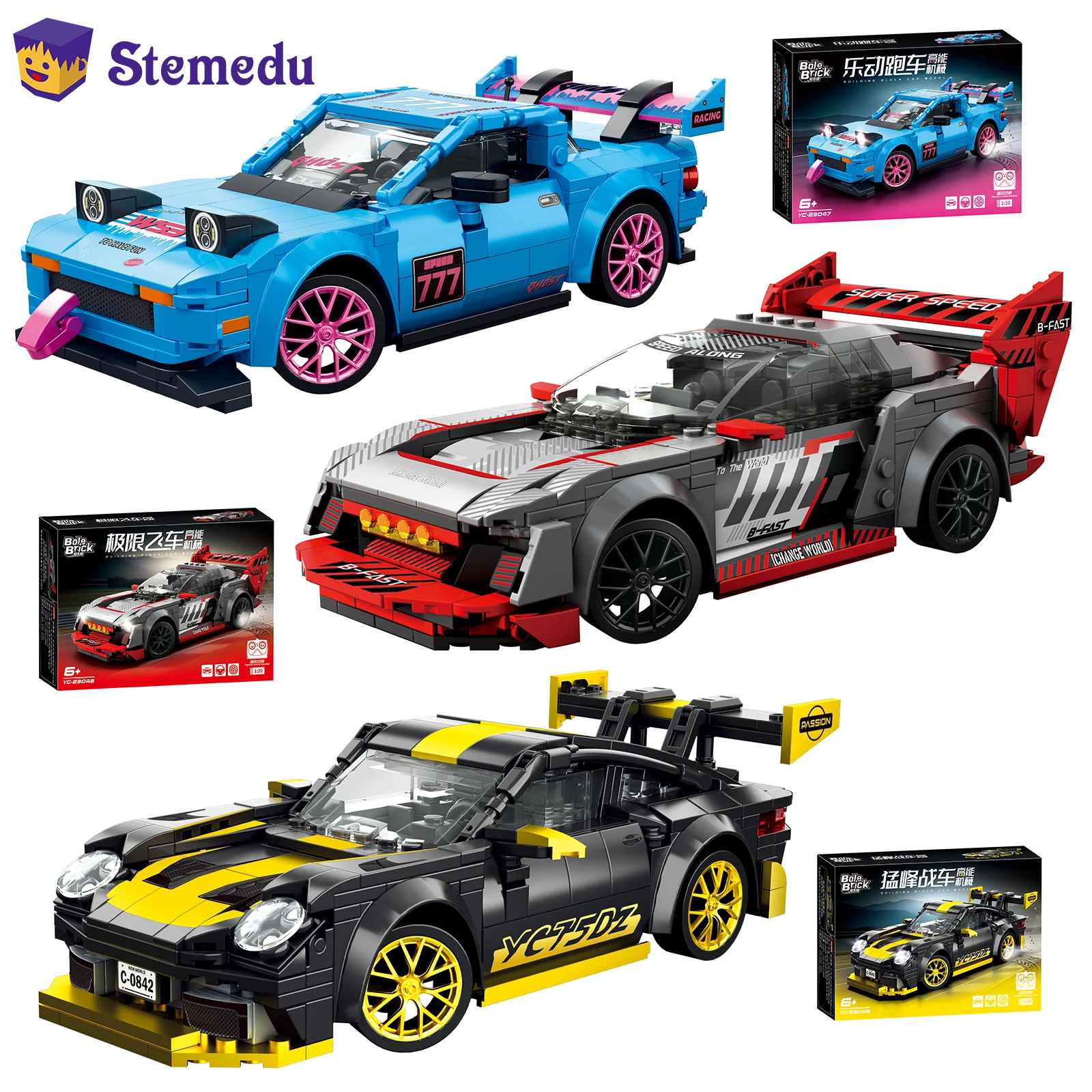 1:20 Remote Control Racing Car City Smart RC Building Blocks YC-23047 Supercar Model STEM Educational Toy Gift for Kid Adult
1:20 Remote Control Racing Car City Smart RC Building Blocks YC-23047 Supercar Model STEM Educational Toy Gift for Kid Adult