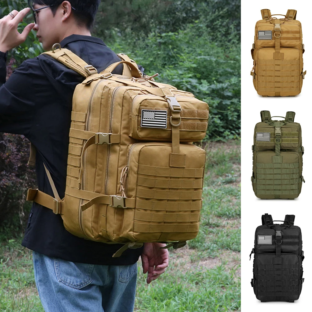 Tactical Backpack, Outdoor Sports Camping Hiking And Mountaineering Multifunctional Wear-Resistant And Rainproof Backpack,B396
Tactical Backpack, Outdoor Sports Camping Hiking And Mountaineering Multifunctional Wear-Resistant And Rainproof Backpack,B396