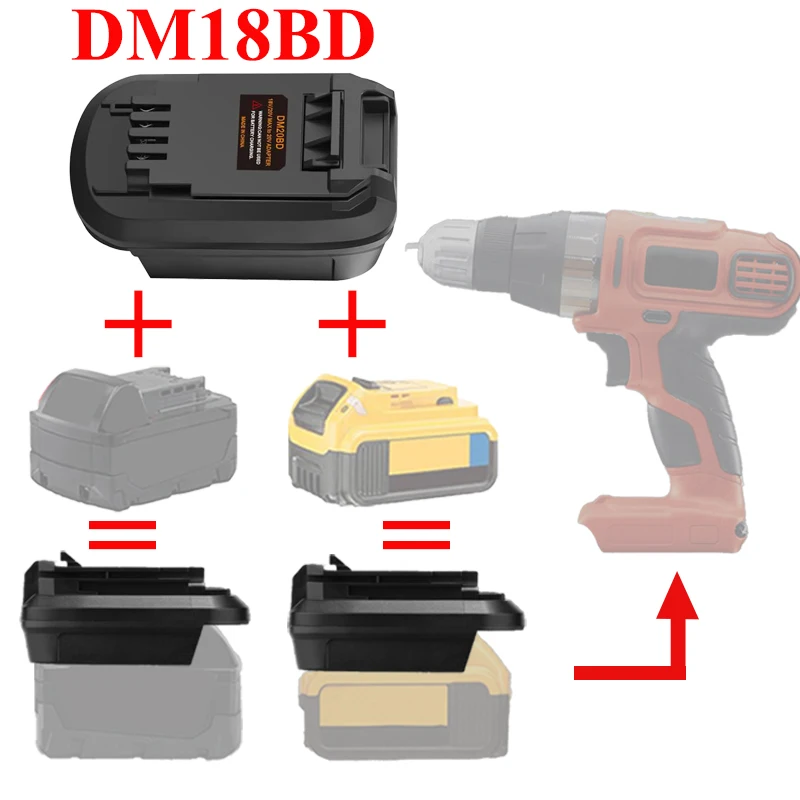Адаптер-переходник для аккумулятора DM20BD для DeWalt и литий-ионных аккумуляторов Milwaukee 18 В/20 В для электроинструментов Black Decker 18 В 20 В
Адаптер-переходник для аккумулятора DM20BD для DeWalt и литий-ионных аккумуляторов Milwaukee 18 В/20 В для электроинструментов Black Decker 18 В 20 В