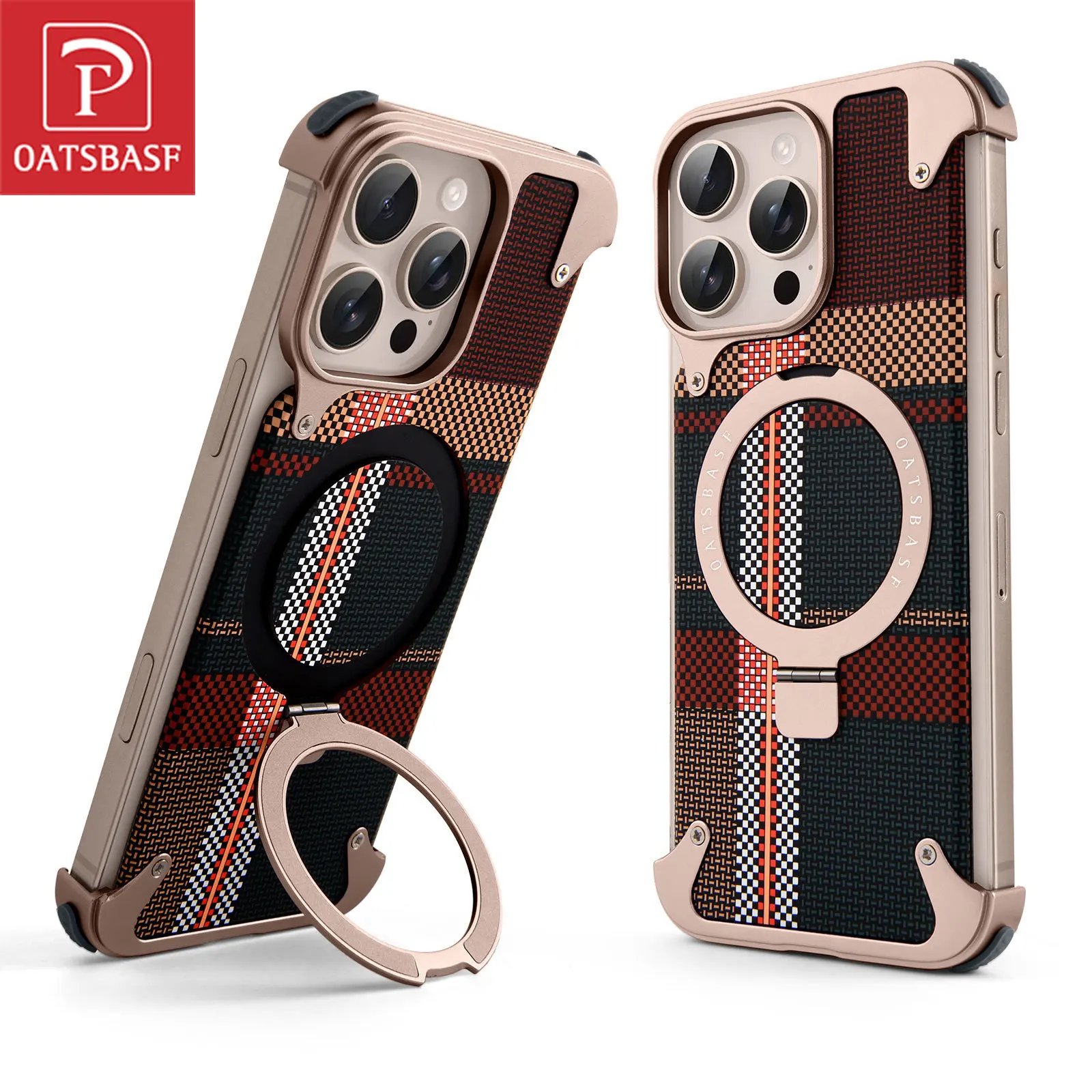 Oatsbasf Kevlar Pattern Phone Case for iPhone 16 Pro Max / 16 Pro with Ring Stand Aramid Fiber Texture Cover Shockproof Bumper
Oatsbasf Kevlar Pattern Phone Case for iPhone 16 Pro Max / 16 Pro with Ring Stand Aramid Fiber Texture Cover Shockproof Bumper