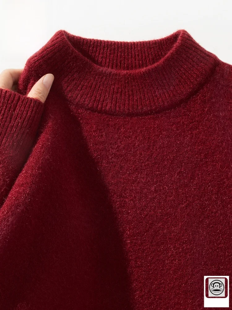 Heavyweight Fce Lined Warm Knitwear Men's Autumn Winter Bury Faion Urban Sle Long Sve f High Collar
Heavyweight Fce Lined Warm Knitwear Men's Autumn Winter Bury Faion Urban Sle Long Sve f High Collar