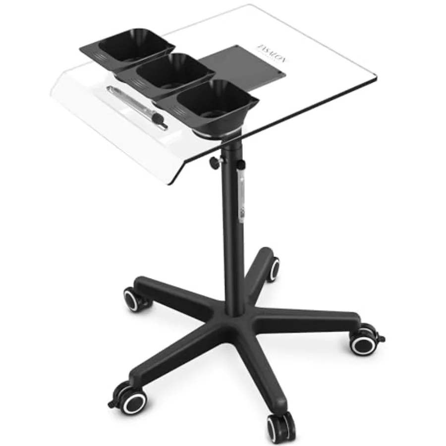 Ultimate Remarkable Color Station Salon Tray on Wheels, Cart with 3 Bowls, Adjustable Salon Service Rolling Tray, Hairdresser C
Ultimate Remarkable Color Station Salon Tray on Wheels, Cart with 3 Bowls, Adjustable Salon Service Rolling Tray, Hairdresser C