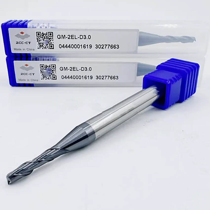 Фрезы с плоским концом и двумя лезвиями, GM-2EL-D3.0 ZCC.CT GM-2EL Two blade long blade flat end milling cutter D3.0*6*12*75 2T Flat end mills 2 Flutes End mills
Фрезы с плоским концом и двумя лезвиями, GM-2EL-D3.0 ZCC.CT GM-2EL Two blade long blade flat end milling cutter D3.0*6*12*75 2T Flat end mills 2 Flutes End mills
