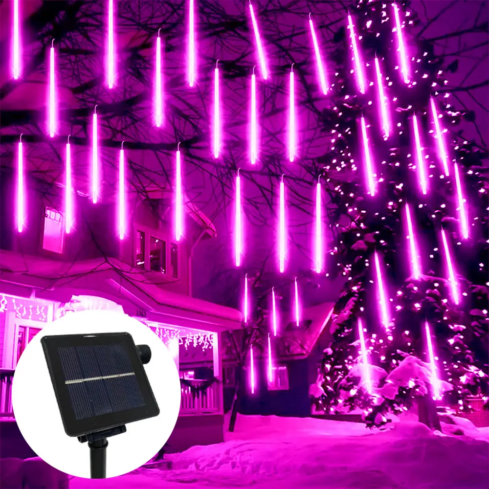 Solar LED Meteor Shower Light Holiday String Light Waterproof Fairy Garden Decor Outdoor Led Street Garland Christmas Decoration
Solar LED Meteor Shower Light Holiday String Light Waterproof Fairy Garden Decor Outdoor Led Street Garland Christmas Decoration